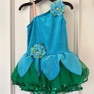 Blue and Green Kids Fairy Costume